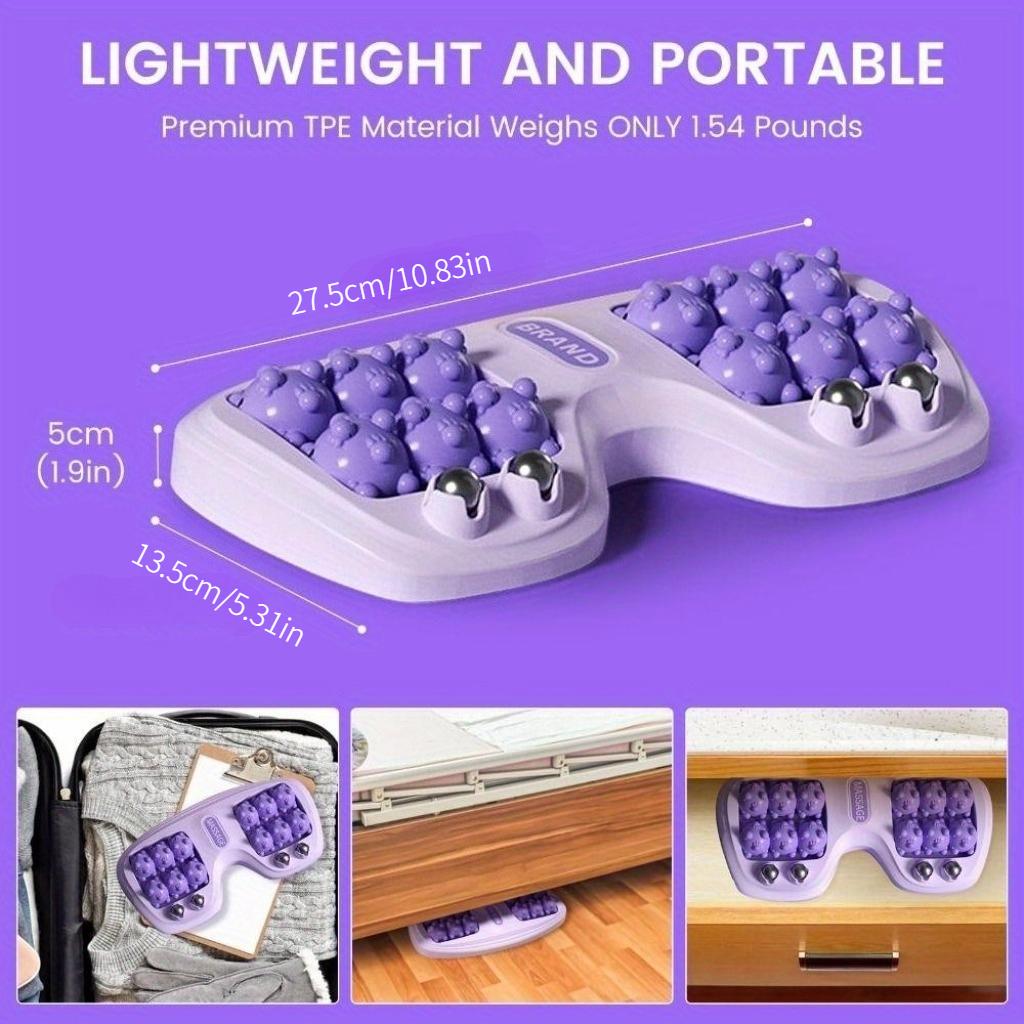 Foot Roller Massager whit Acupressure Balls Ergonomic Design Durable Plastic Non-Slip Construction for Reflexology Portable