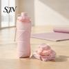 Portable Silicone Bottle for Travel 600ml Foldable Water Bottle, Food Grade Telescopic Lightweight Outdoor Cycling Container Hiking Fitness Cup Office