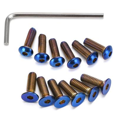 6PC/LOTS Burnt Titanium Steering Wheel Bolts Fit a Lot of Steering Wheel Works Bell Boss Kit LS06T