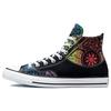 Chuck Taylor All Star Slitstarka Höga Kanvas Skor Unisex Svart Grön A02268C