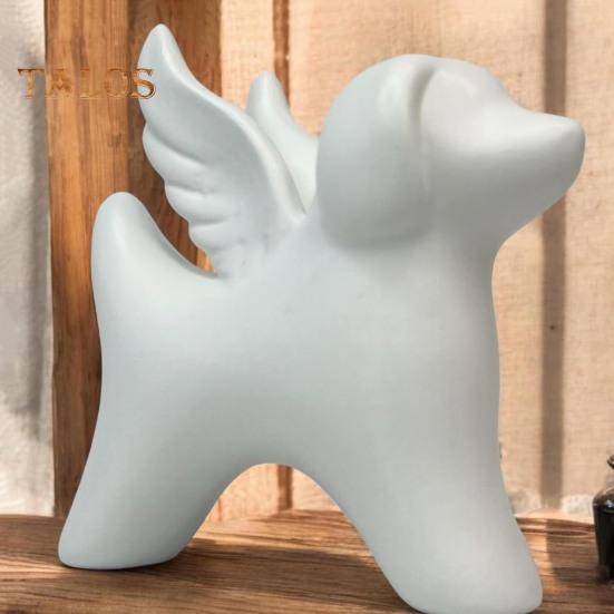 Dog Angel Figurine Memorial Puppy Statue with Wings Resin Dog Angel Sculpture for Loss of Dog Sympathy Gift Garden And Home Indoor Decor