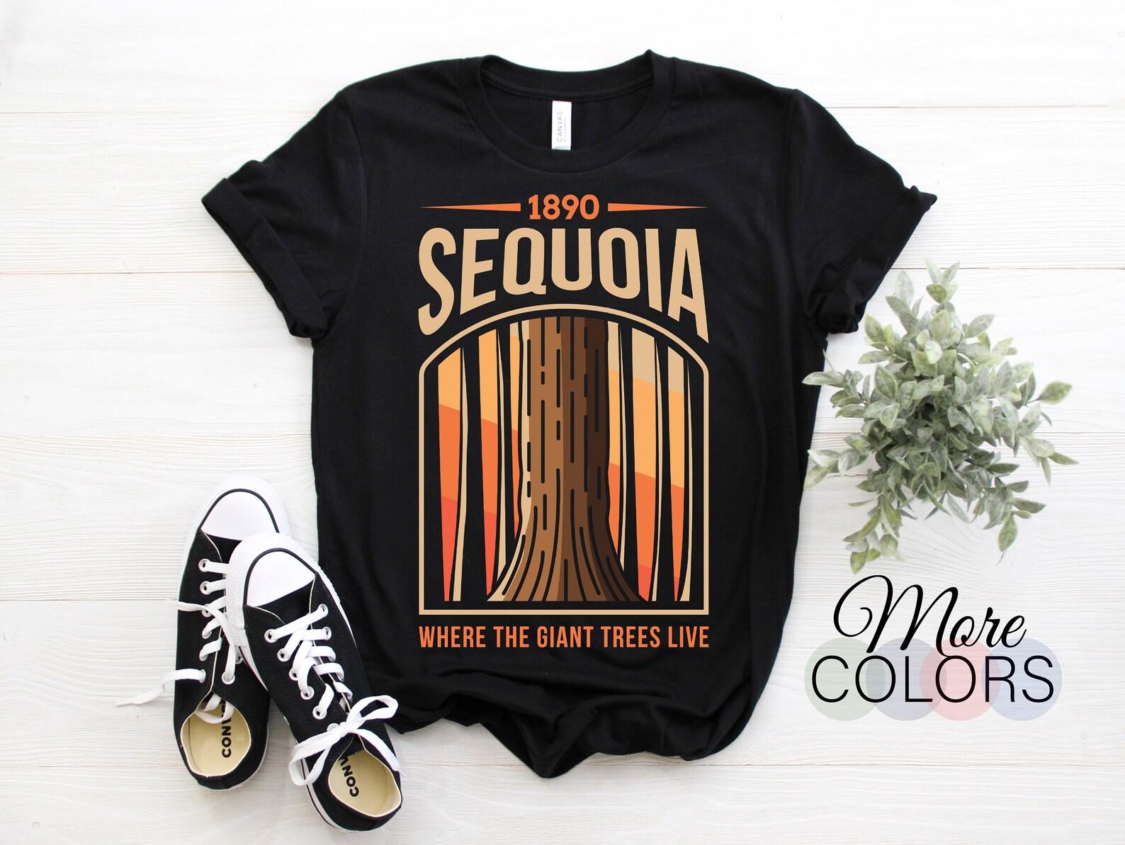 Sequoia National Park US Vintage T-Shirt, USA Visalia California Parks Hike Lover Gifts, Adventure Outdoors Camping Travel Souvenirs Present 120