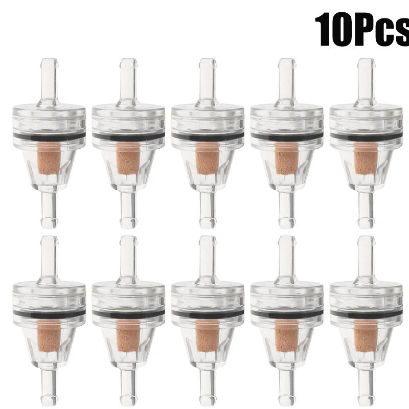 1-30pcs Universal Motorcycle Tuning Fuel Filter Inline Petrol Filter 6mm Copper Wick Transparent Filter Motorbike Accessories