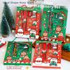 6Pcs/set Cartoon Christmas Kawaii Children Stationery Set Pencil Sharpener Erasers Pencils Rulers School Stationery Supplies