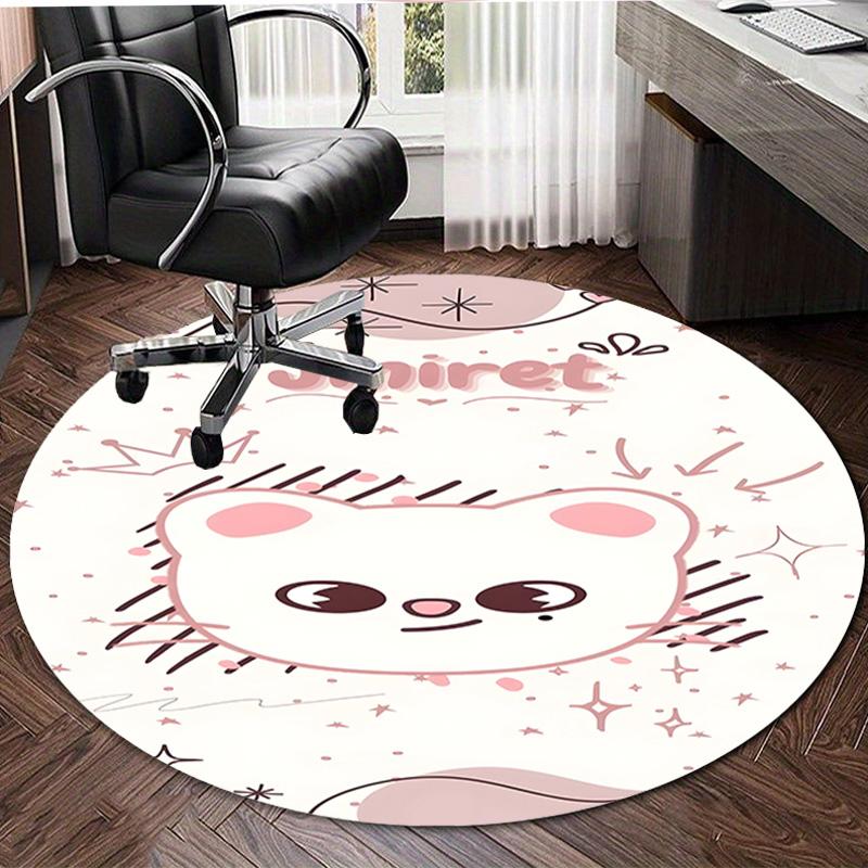 1pc Kpop Team8 Design Printed Area Round Carpet for Bedroom Living Room Home Decor Rugs Mat Non Slip Mat Rug for Bedside