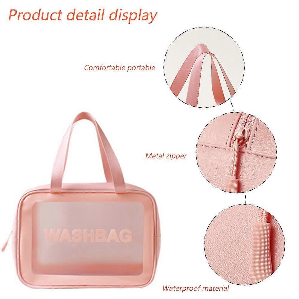 Reise-Kulturbeutel wasserdicht Waschbeutel tragbar PVC Trocken- und Nass-Trennung Aufbewahrungstasche wasserdichte Kosmetiktasche