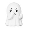 Whimsical Room Accent Middle Finger Ghost Statue, Funny Holding Nose Resin Figurine, Novelty Desktop Decoration Halloween Bathroom for Toilet