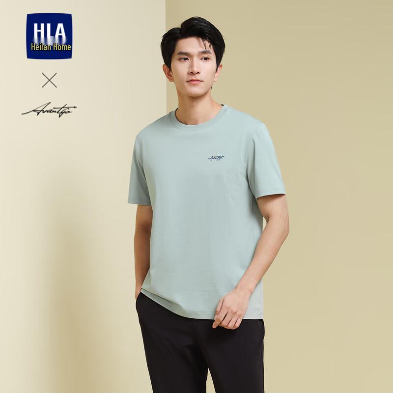 HLA Men s Cool-Feel Printed Short Sleeve T-Shirt 4XL