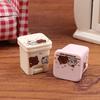 5Pcs Dollhouse Mini Cartoon Garbage Can Model Dollhouse Furniture Decoration Dolls House Accessories Pretend Play Toys