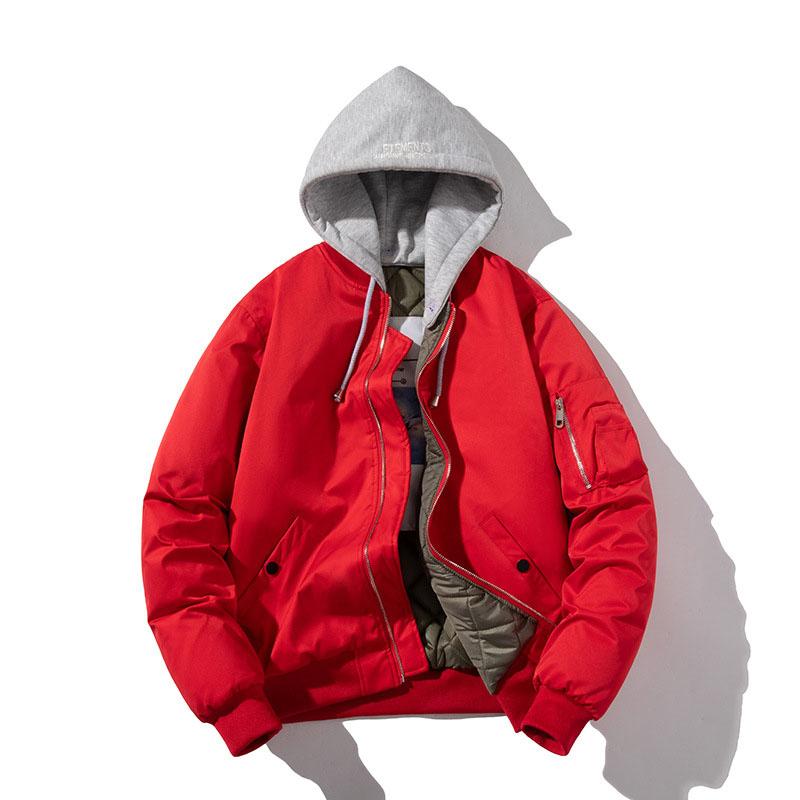 Men Jacket Women Autumn Winter Jacket Fashion Vintage Hooded Baseball Coat Casual Windbreak