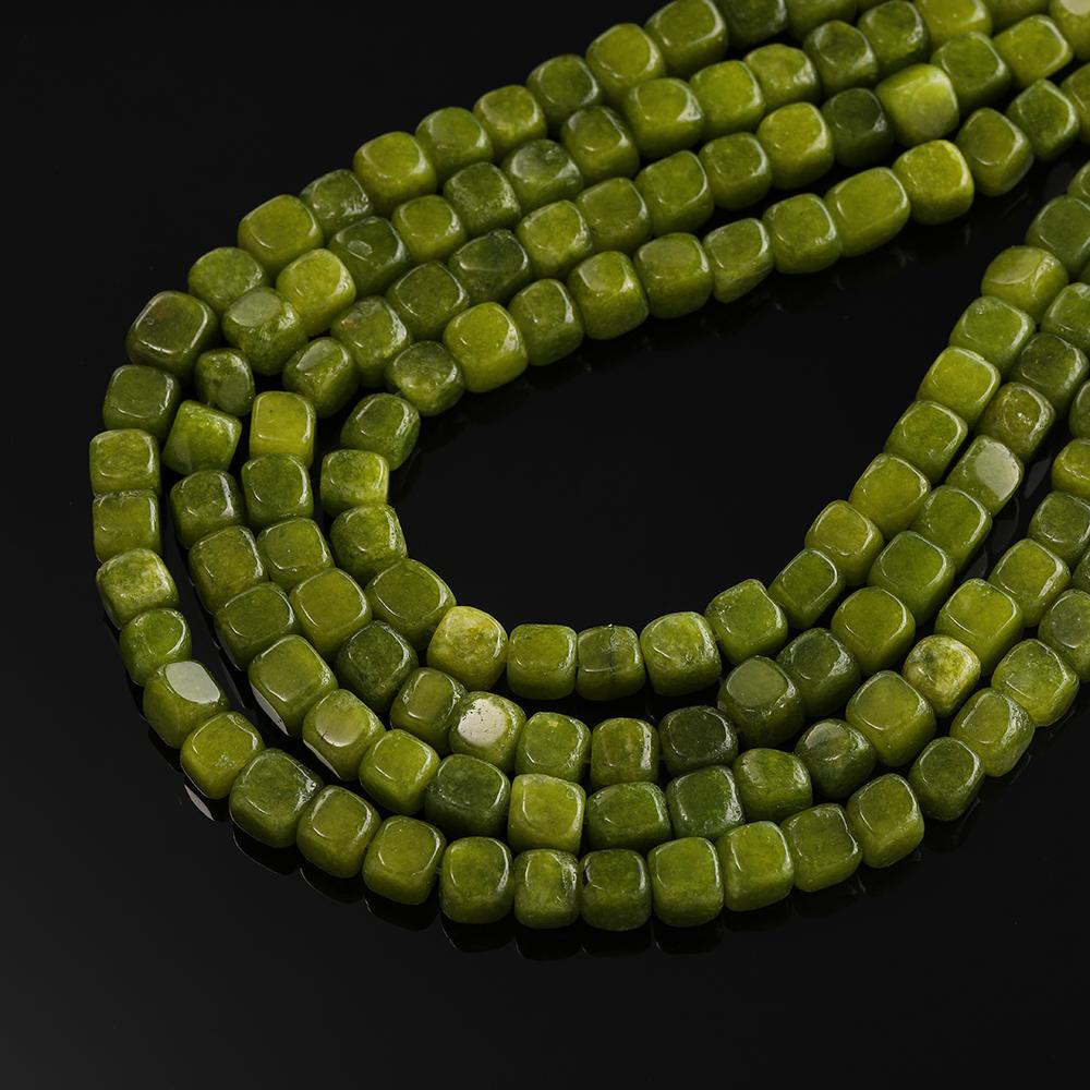 1 Strand Natural Stone Agate Beads 7.5 x 7.5mm Cube Spacer Loose Bead for Jewelry Making DIY Bracelet Necklace Accessories