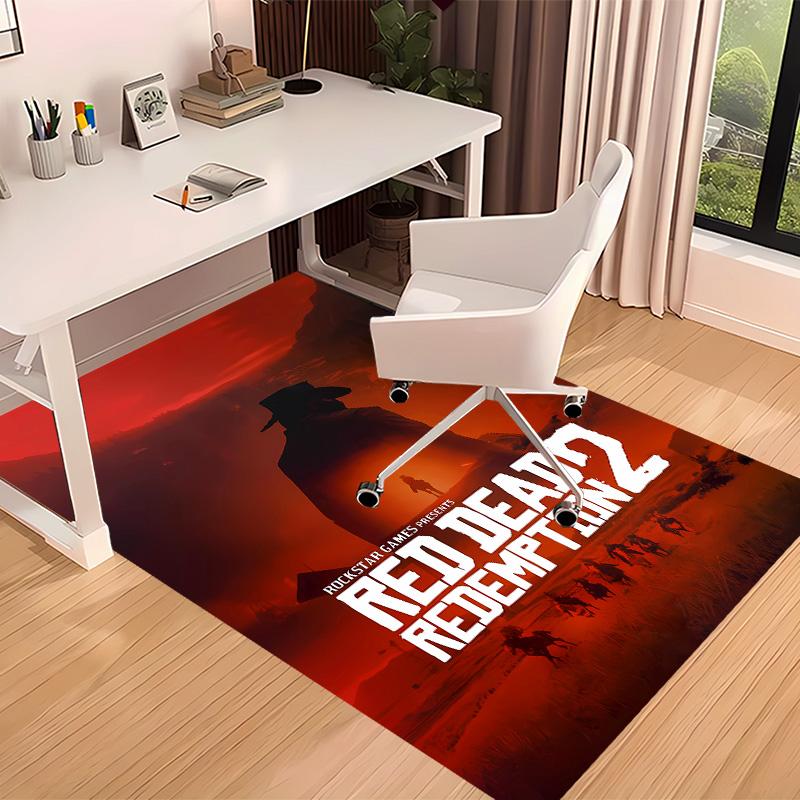 Red Dead Redemption1 Printed Absorbent Washable Carpet, Non-Slip Bathroom Mats, Kitchen Rugs, Yoga Mat,Living Room Entrance, Camping Picnic Rugs
