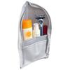 Large Capacity PVC Cosmetic Bag Vertical Design Waterproof Toothbrush Toiletry Pouch Zipper Closure Stand Up