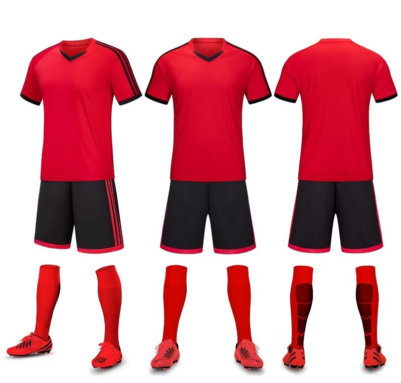 Kids Adult Soccer Uniform Sportssuit Men'S And Women'S Short Sleeve Jersey Soccer Training Team Uniform Summer