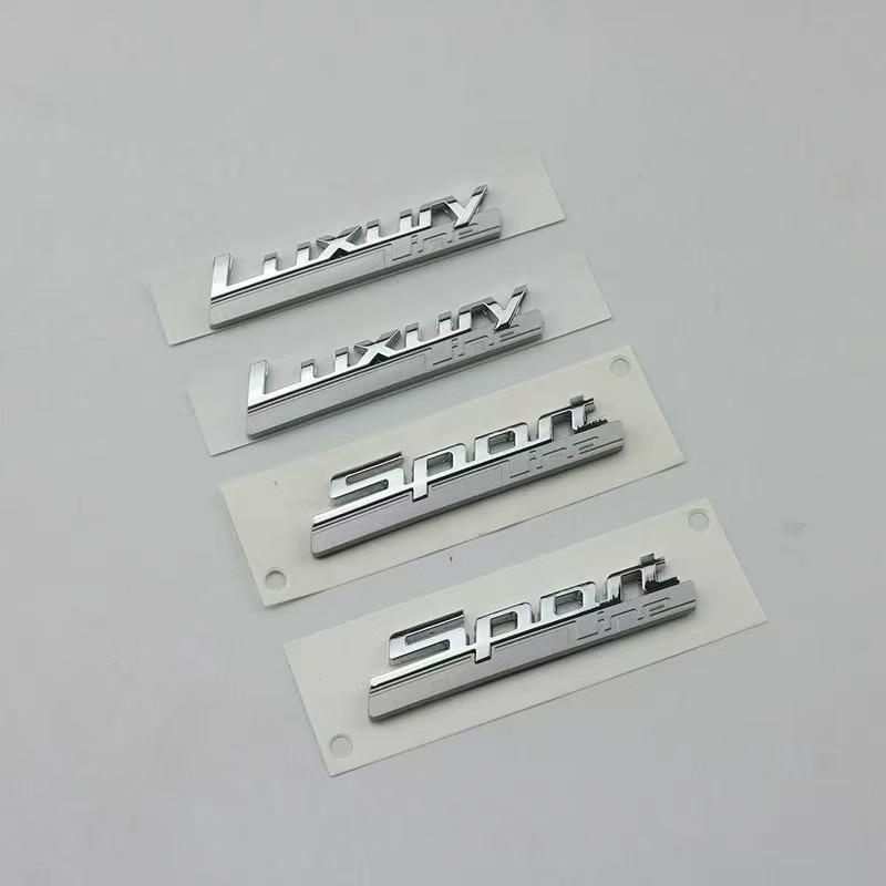 3D Luxury Line Sport Line Fender Emblem for BMW 730 740 750 750Li Side Logo Car Styling Refitting Upgrade Sticker Chrome& Matte AG9