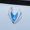 rlsh8 Car Shield Styling Emblems Logo Decals Sticker For Mitsubishi Outlander ASX Eclipse Pajero Lancer EVO Delica L200 Mirage Triton