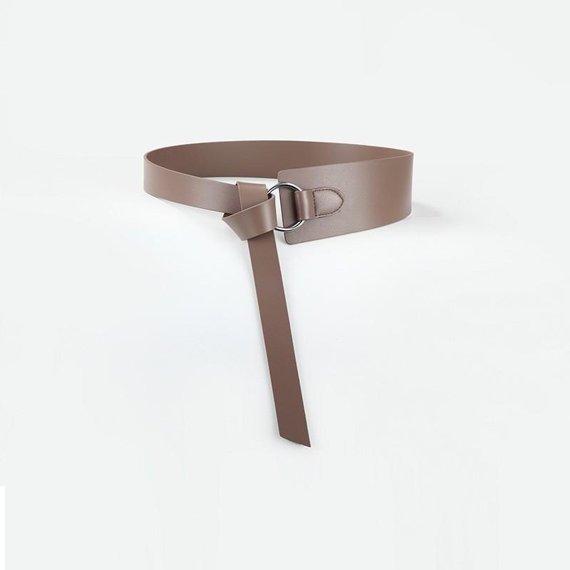 Super Wide Women'S Leather Belt Women'S Cowhide Belt Decorative Outer Dress Coat Women'S Belt