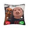 Angel John Pork Funny is Calling Phone Pillow Case  Comfy Pillow Cover For Sofa Bedroom Home Decor Vintage Pillowcases