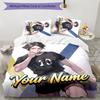 3pcs Rintaro Suna Cover Set - Personalized Name, HD Printed Bedding with 1 Cover and 2 Pillowcases - Perfect for Home Decor, Easy Care