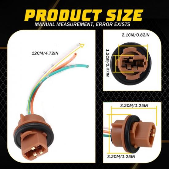 Flosser Pigtail Wire 2644 Female Socket 7443 Two Harness Brake Turn Signal 2-10X