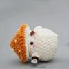 Unique Mushroom Shaped Keychain Crochet Doll Pendant Keyring Handmade Amigurumi Stylish Soft Cotton Yarn Accessory