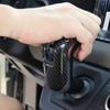 ABS Plastic Car Center Console Gear Shift Knob Cover Trim for Land Rover Defender 110 2020 (Carbon Fiber Style)