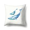 Polyester Pillowcase Peach Leather Velvet Cushion Cover Marine Life Seahorse Octopus Printed Pillow Bedside Cushion Cover