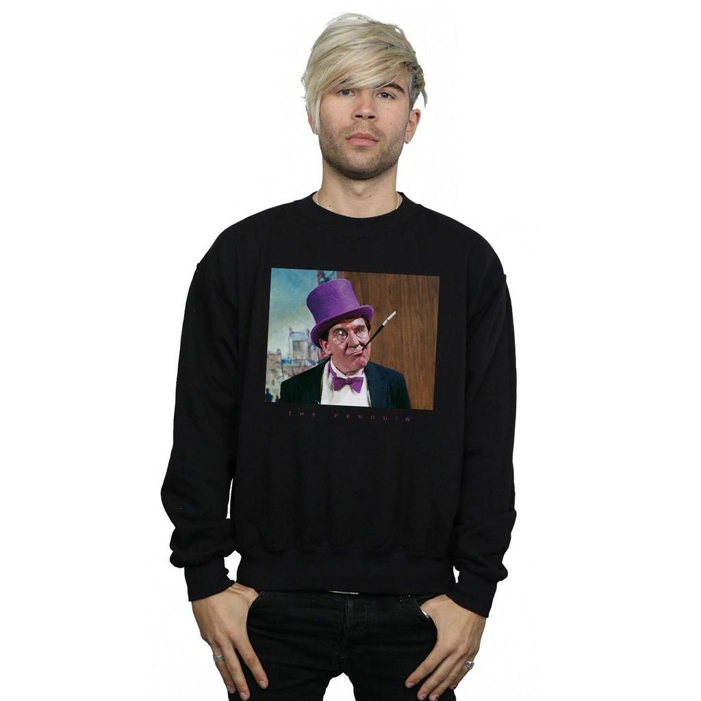 DC Comics Mens Batman TV Series The Penguin Photograph Sweatshirt