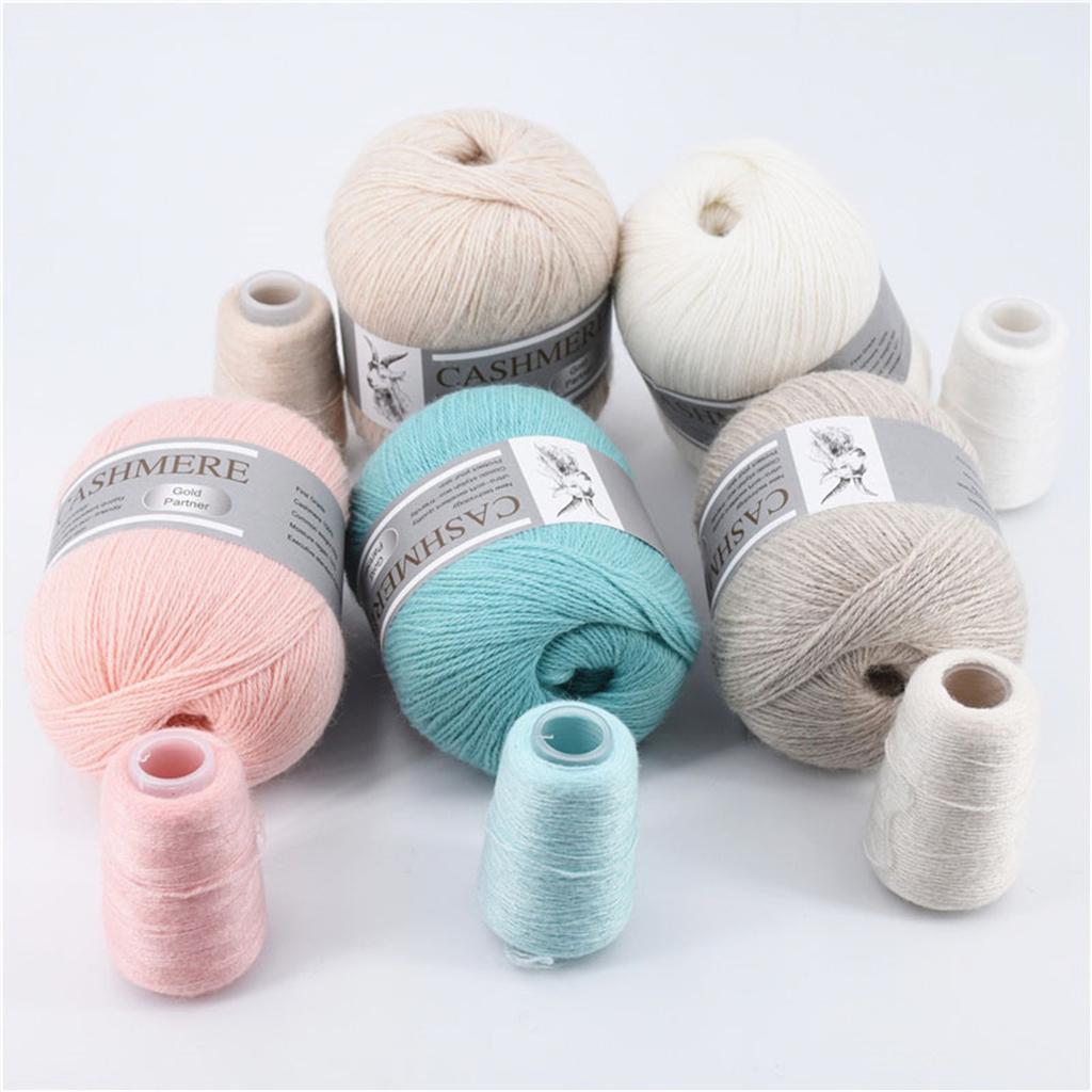6 Pcs Cashmere Blend Yarn Worsted Weight Bundle for Coats Machine Washable Ultra Soft Knitting Crochet Yarn DIY Crafts