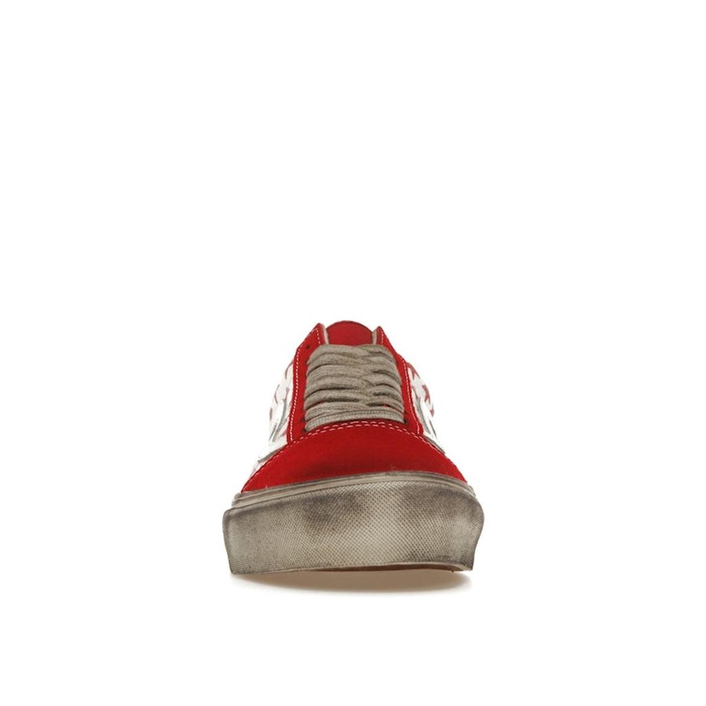 Vans Bianca Chandôn x Old Skool VLT LX Stressed Red Sneakers Unisex Białe VN0A4BVFY52