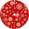 Christmas Carpet In Red With A Snowflake Motif