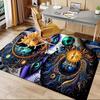 "Colorful Sun & Moon Face Mandala Art Print"Office Mat Home Decor Office Desk Chair Carpet for Office Ph124