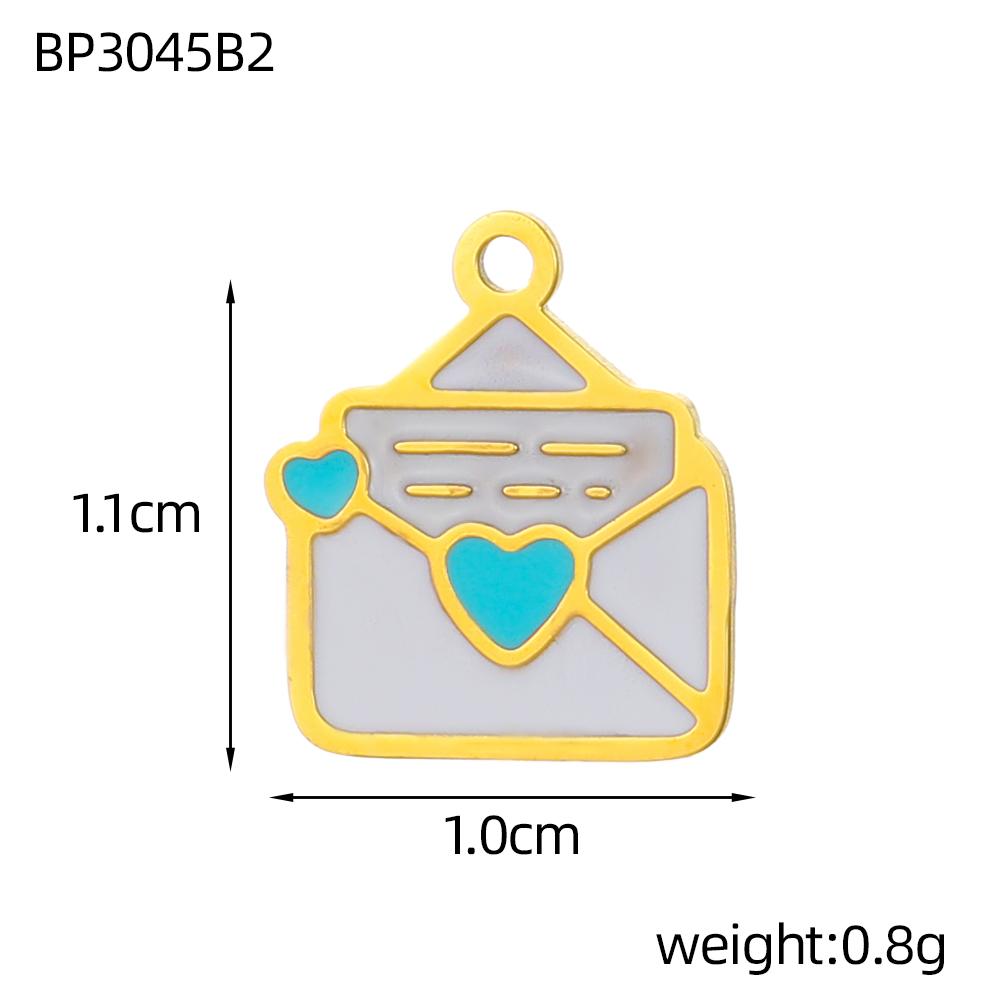 CARLIDANA 2PCS Manna High Quality Stainless Steel Emenal Flower Drinks Gold Color Non Tarnish Beach Ocean Charms for DIY Jewelry