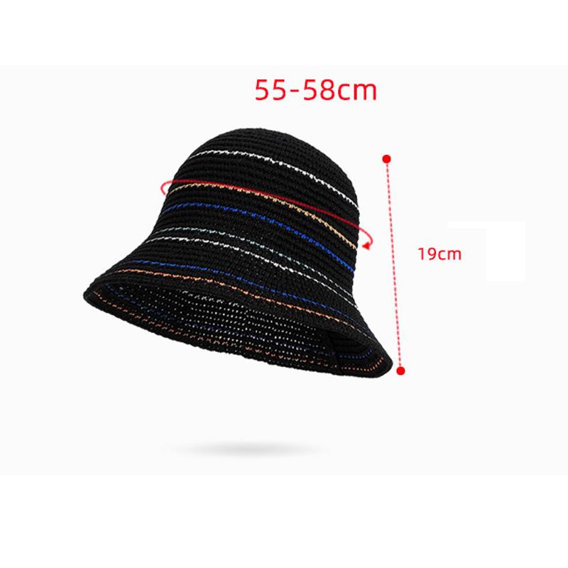 Knitted Hollow Breathable Fisherman Hat Summer Women's Sun Hat