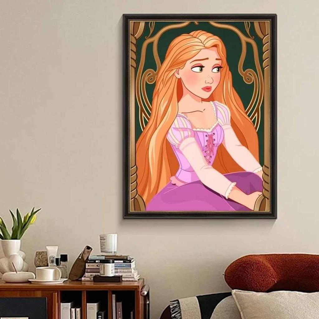 5D Diy Diamond Painting The Puzzled Princess Full Drill Rhinestones Mosaic Embroidery Handmade Products Home Decor Gift