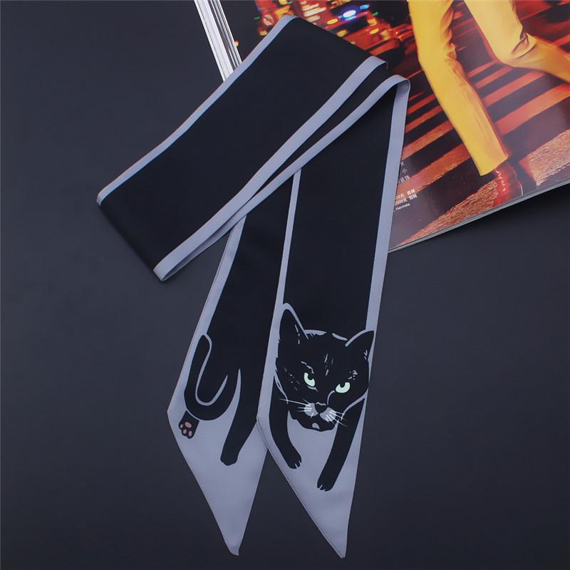 17 Colors Animal Print 2023 New Bag Skinny Silk Scarf For Women Luxury Brand Foulard Women Tie Fashion Head Scarves For Ladies