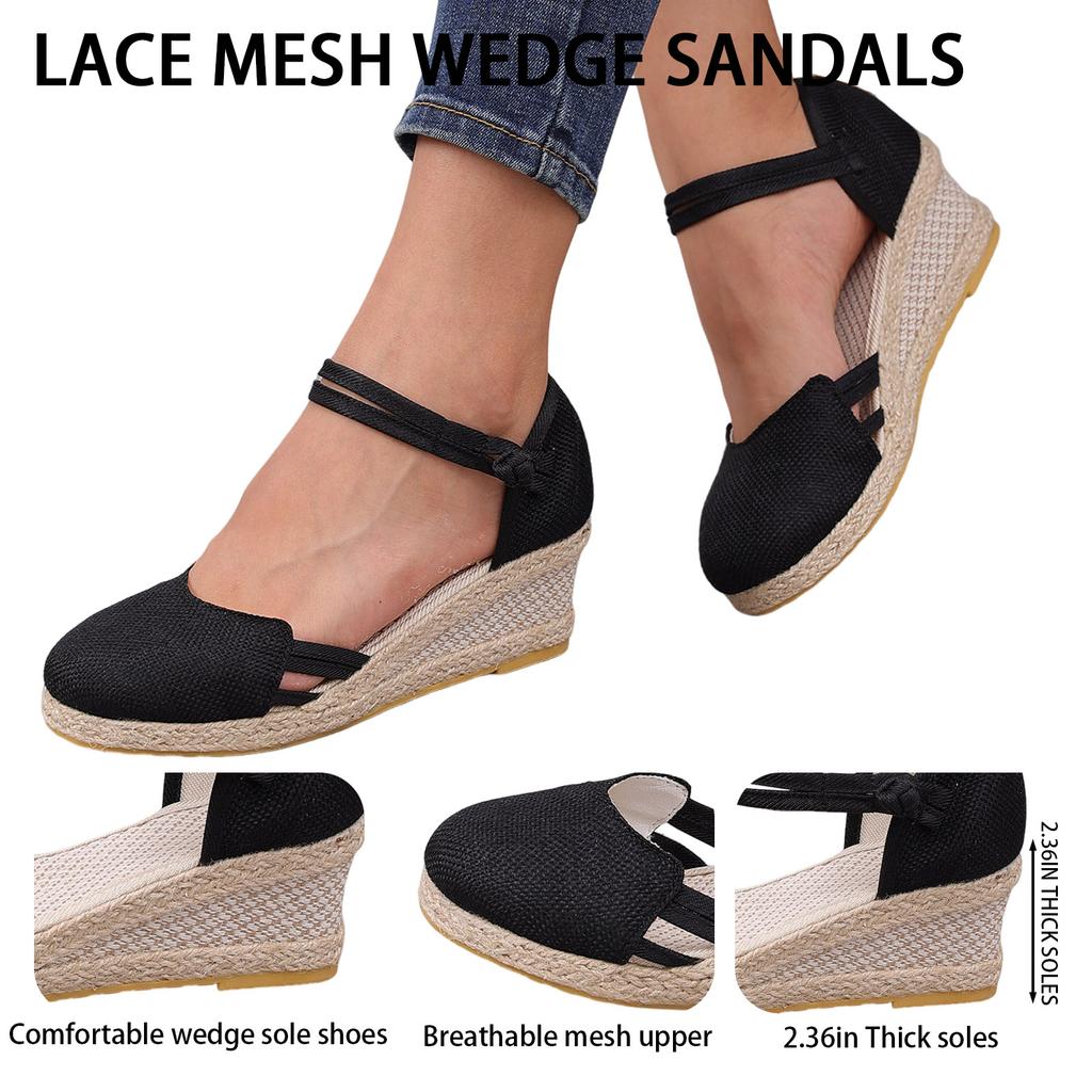 Summer New Women'S Sandals Breathable And Lightweight Solid Color Linen Pointed Toe Slip Sandal Outdoor Wear Sandalias Mujer