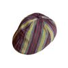 Vintage Japanese Striped Duckbill Cap With Sun Protection For Summer Casual Use