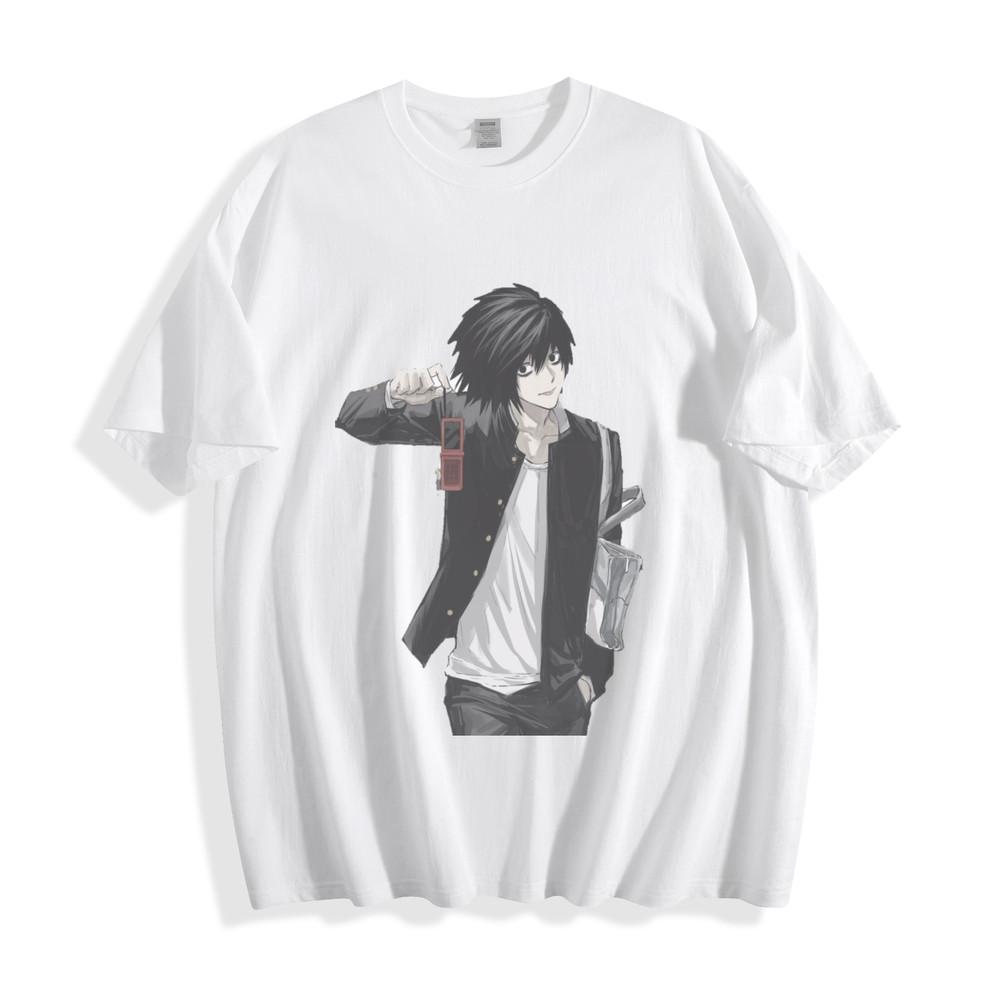

Death Note L with Death Note T-Shirt - Iconic Anime Unisex Tee 4XL