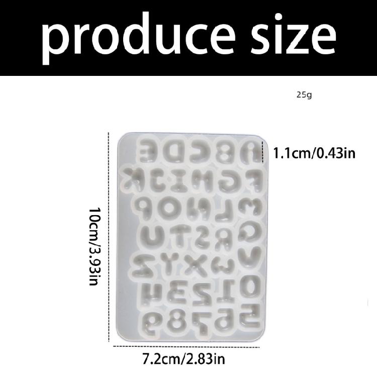 Moldes de Silicona con Letras y Números para Teclado Para Fundición de Resina Encanto de Resina Hecho a Mano Accesorios de Decoración para Teclado