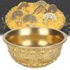Brass Cornucopia Bowl Classic Embossed Wealth Prosperity Bowl  Wealth Abundance Gift