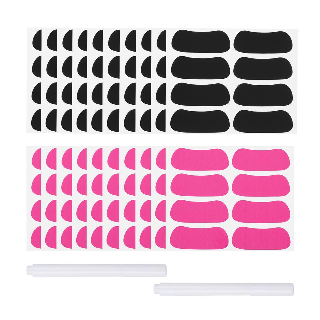 48-144Pairs Sports Eye Black Stickers Under Eye Black Strips Football Face Stickers Breathable Eyeblack Sticker with 1Pcs Pencil