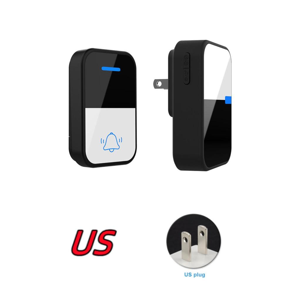 Wireless Waterproof Battery-Free Doorbell - US/EU Standard, One-to-Two Unit