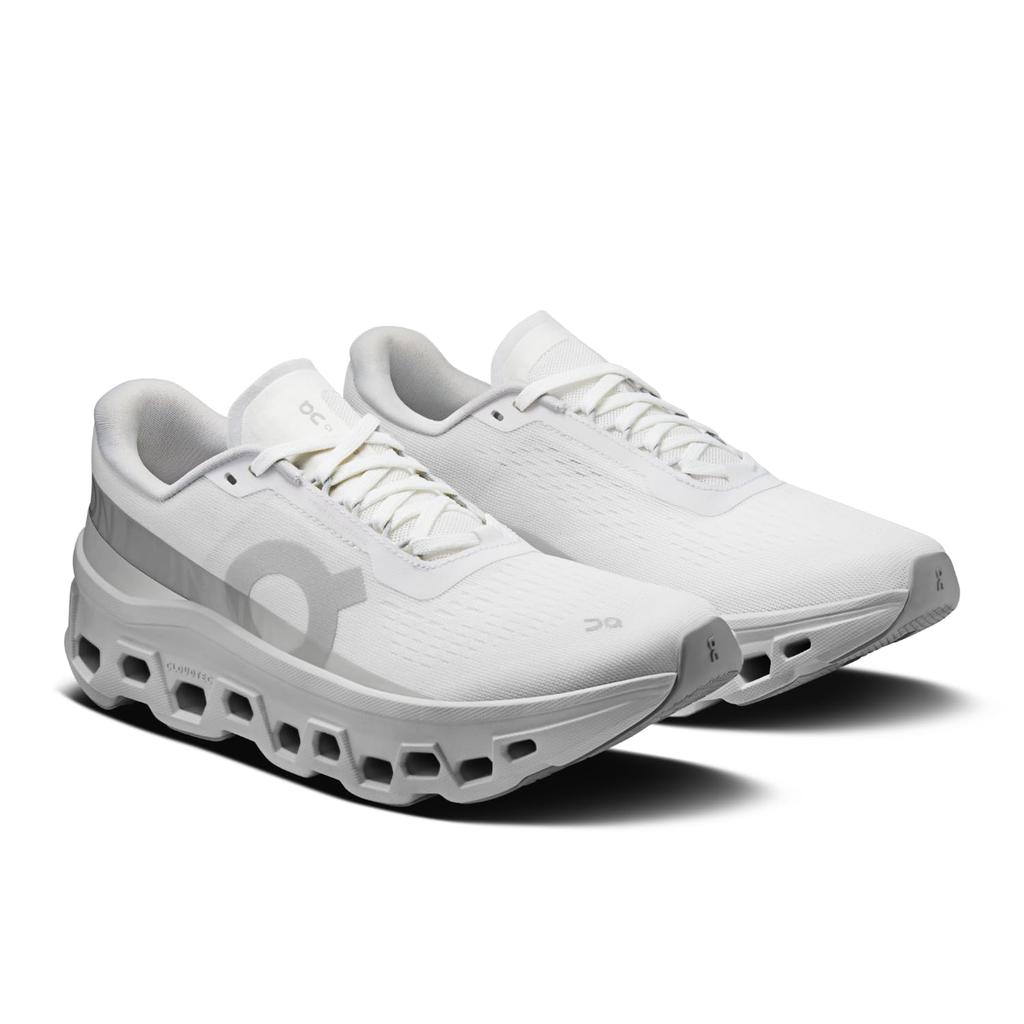 On Cloudmonster Chaussures de Course Blanches cm pour Femmes, Blanc, 23.0