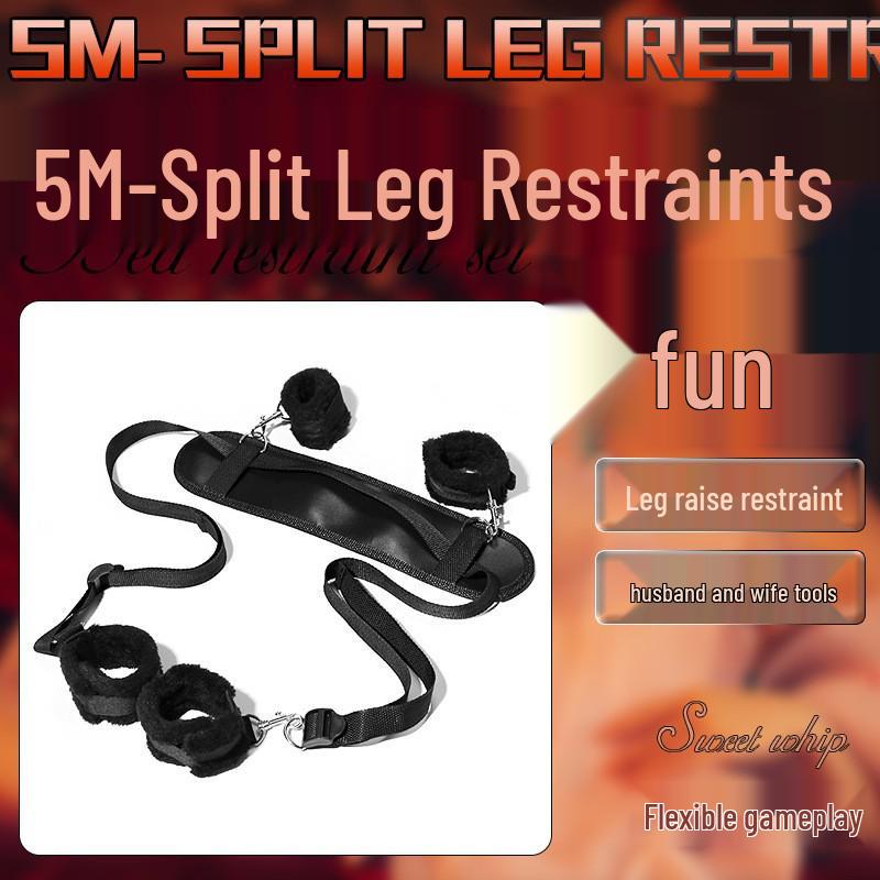 Bondage Door Restraint Strap and Handcuffs Set