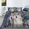 Wolf Series Polyester Bedding Two Or Three-Piece 3D Digital Printing