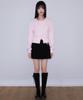 ROSEFRANTZ Double Buckle Pleat Mini Skirt [Black]