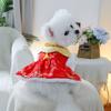 Creative New Year Pet Dress Chinese Style Pet Tang Clothes Pet Princess Skirt  Dress Up Accessories
