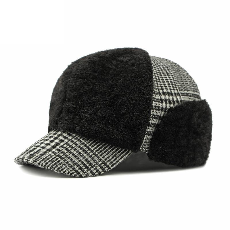 Autumn Winter Hat Women's Thick Warm Cap Plush Baseball Cap Painter Hat