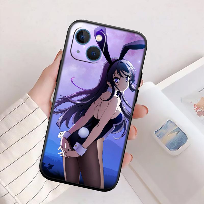 BH11 Bunny Cute Girl Anime New High-End Shell Phone Case for iPhone 16 15 14 13 12 Pro Max Plus Mini